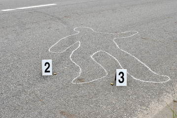 Chalk outline
