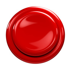 Roter Knopf mit den Lichtreflexen