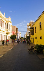 Fototapeta na wymiar Colorful Street in La Laguna, Canary Island, Tenerife