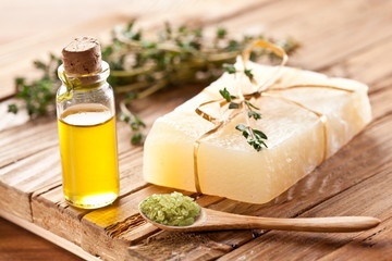 Piece of natural soap.