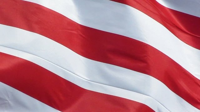 Bandes du drapeau des USA dans le vent