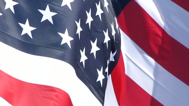 Couleurs des Etats Unis d'Am&eacute;rique dans le vent