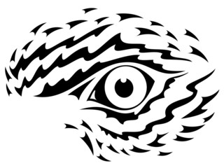 Naklejka premium Eagle eye graphic