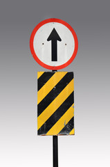 Direction traffic sign