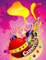 carnival circus abstract vector