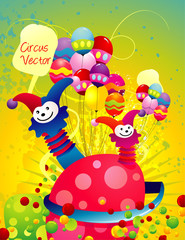 carnival circus abstract vector
