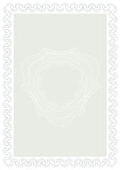 Guilloche style form for diploma or certificate. A4.