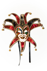 Masquerade Mask in Red and Gold - 32049892