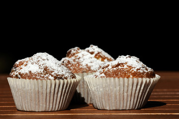 Drei Muffins
