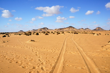 Fototapeta na wymiar Sahara, Czarna Pustynia, Egipt