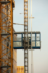 Fototapeta na wymiar Construction elevator