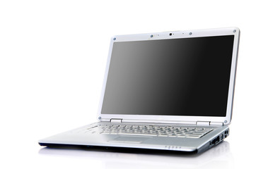 Modern laptop isolated on whit