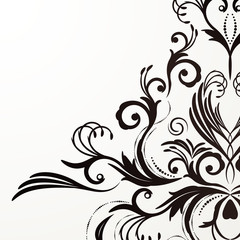 Fototapeta premium Retro floral background for vintage design.