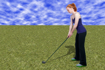 Woman Golfer