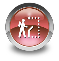 Red Glossy Pictogram 