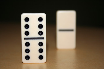 Black and white domino