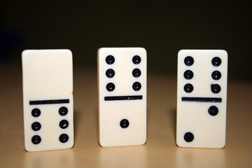 Black and white domino
