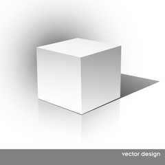 Cube on a white background
