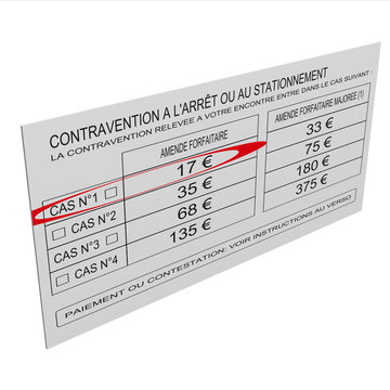 contravention 17 euros 05