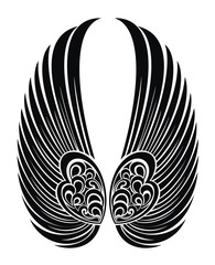 Wings. Tattoo design elements