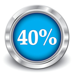 40 PERCENT ICON