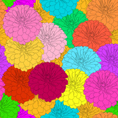 Seamless  background with flower.