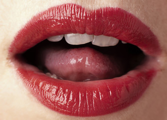 Fototapeta premium red lips