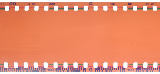 35mm filmstrip isolated on white background