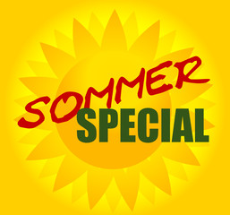 Fototapeta na wymiar Sonne - Sommer Special