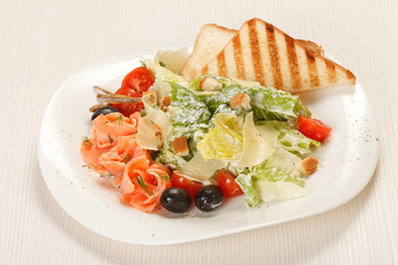 appetizer with salmon