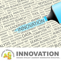 INNOVATION. Highlighter over different association terms.