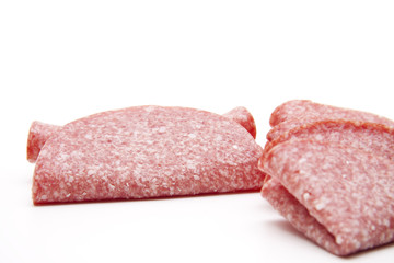Salami gefaltet