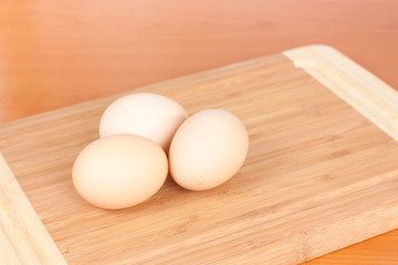 Three eggs
