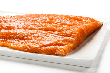 Fresh raw salmon fillet