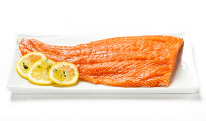 Fresh raw salmon fillet