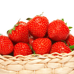 strawberries in a basket