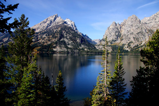 Grand Tetons and jenny lake landscape in Wyoming © SNEHIT PHOTO