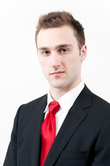 a portrait of young businessman