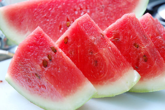 image of slice watermelon