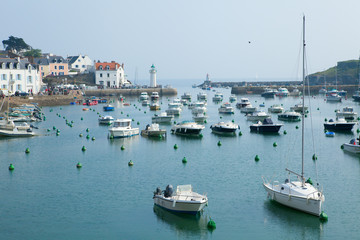 Fototapeta premium Beautiful view of Sauzon, Belle-Ile-en-Mer, Brittany, France