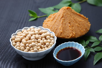 japanese typical soybean processed food