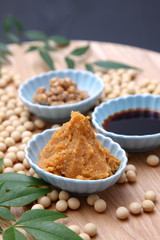 japanese typical soybean processed food