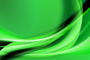 Abstract elegant green wave background design with space for your text
