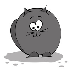 Black fat cat