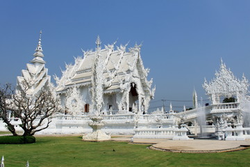 White temple in Chiang Rai, Thailand