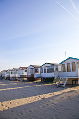 Obraz na płótnie Canvas Houses on beach