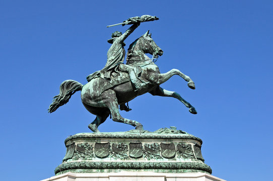hofburg wien - reiterstatue
