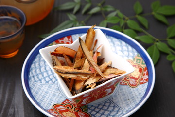 japanese typical grocery,dried bonito flakes