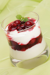 Quark mit roter Grütze