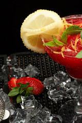 Strawberry Daiquiri cocktails
